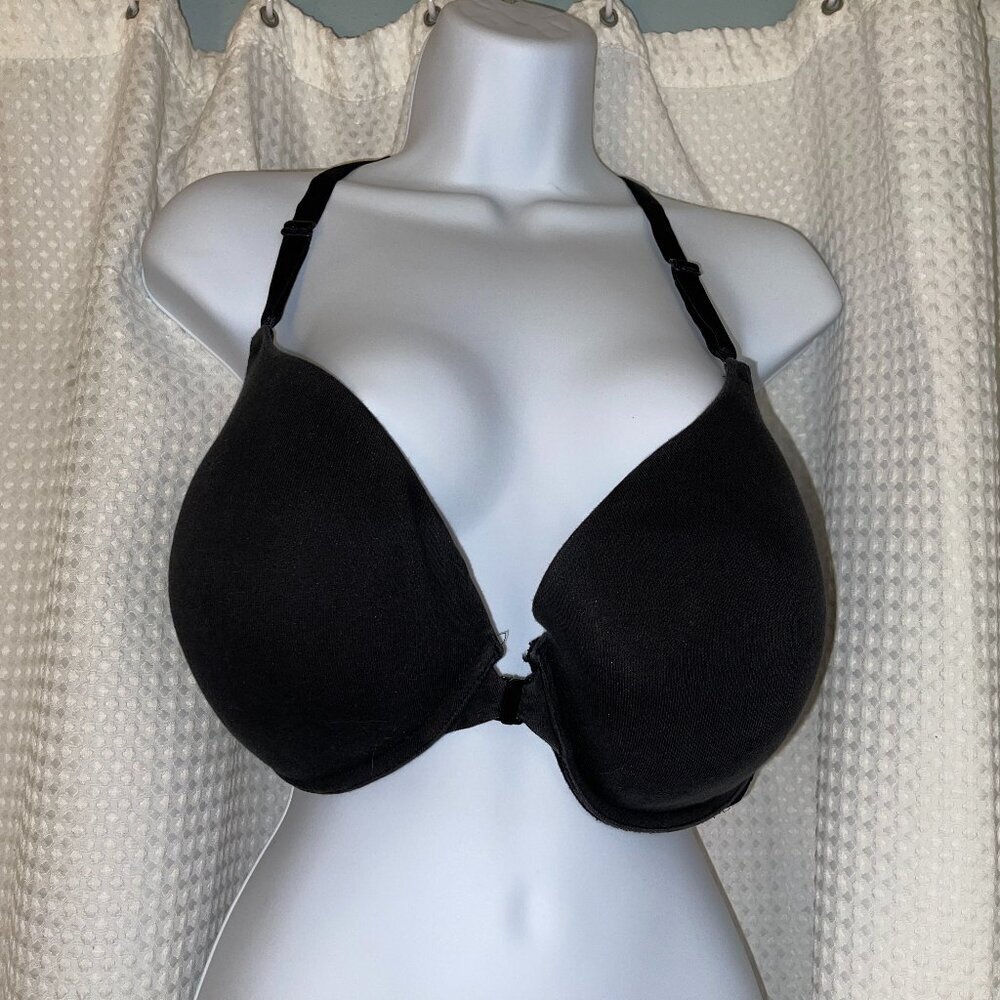 Victoria’s Secret Black Sequin Racerback Bra 40DD Perfect Coverage